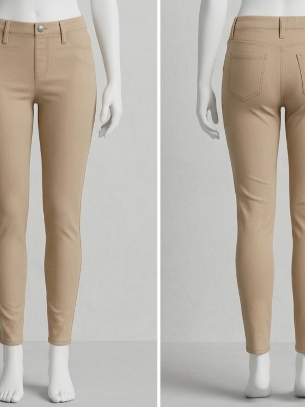 Women’s Stretch Skinny Jeans - Beige